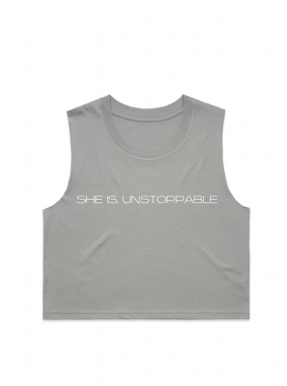 SHE IS. Cropped Tank