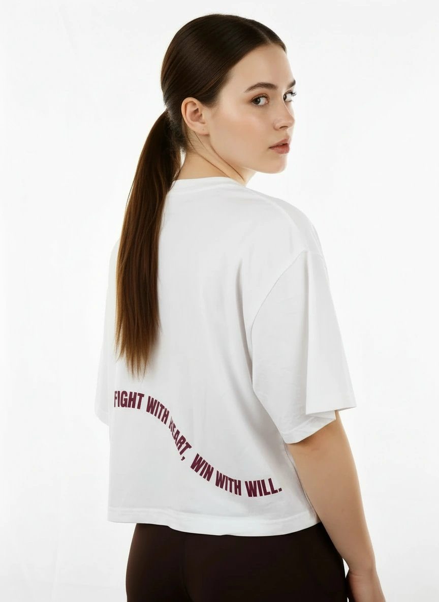 "Win With Will" crop tee